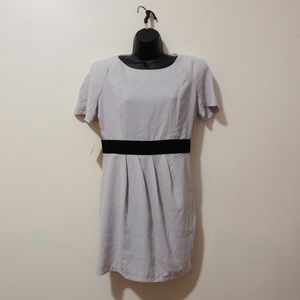 AX Paris Pleated banded Light Grey mini dress NWT